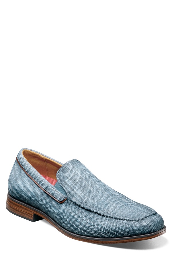 ステイシーアダムス メンズ シューズ 置き目毛皮 Stacy Adams Ridgely Loafer Navy 米国海軍