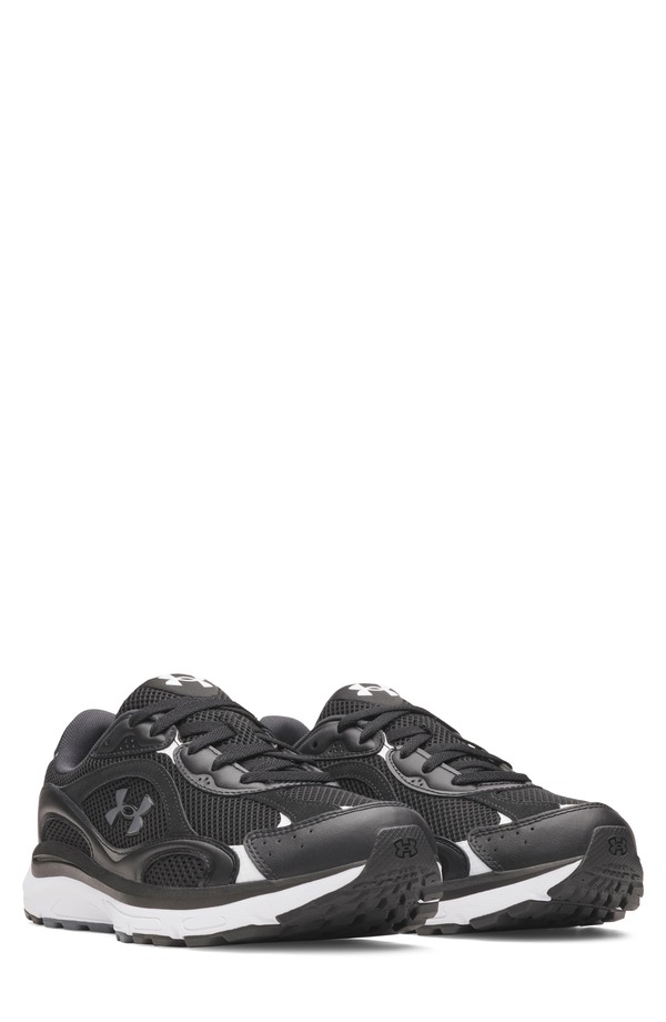 アンダーアーマー メンズ シューズ スニーカー Under Armour UA Tech Runner Sneaker Black/ Castlerock 黒いこと