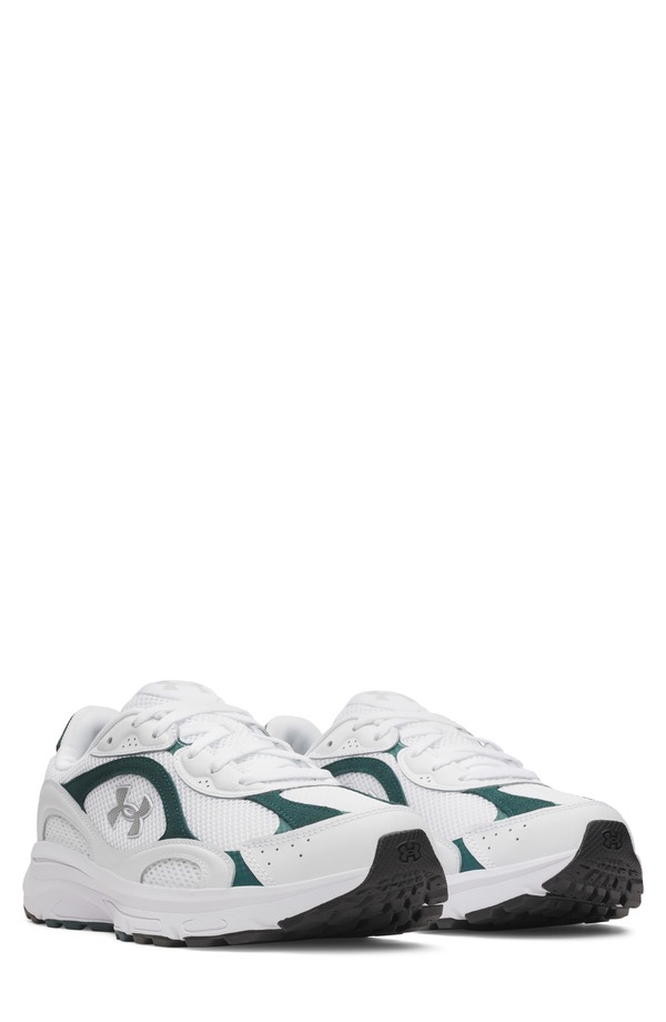 アンダーアーマー メンズ シューズ スニーカー Under Armour UA Tech Runner Sneaker White/ Arden Green/ Silver 白いこと