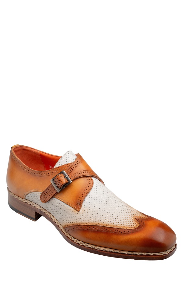 メズラン メンズ シューズ モンクストラップ モンク Mezlan Blanes Monk Strap Shoe Camel/ Bone 駱駝