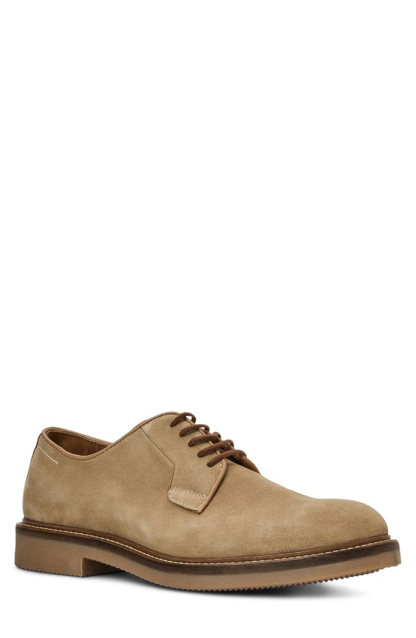 アクアタリア メンズ シューズ 山高帽子 Aquatalia Placido Plain Toe Derby Taupe Suede トープ