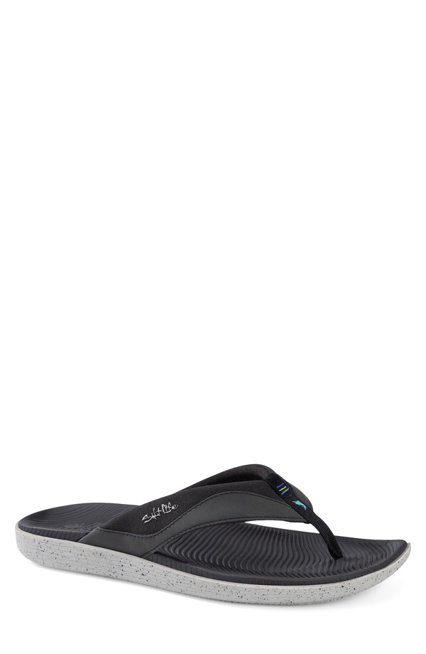 ソルトライフ メンズ シューズ サンダル Salt Life The Dune Flip Flop Black ブラック｜ReVida 店