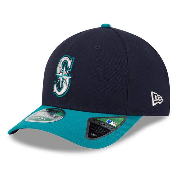 ニューエラ メンズ アクセサリー 帽子 Men's New Era Navy Seattle Mariners Playereplica 9FORTY Adjustable Hat Navy ネイビー|ReVida 店