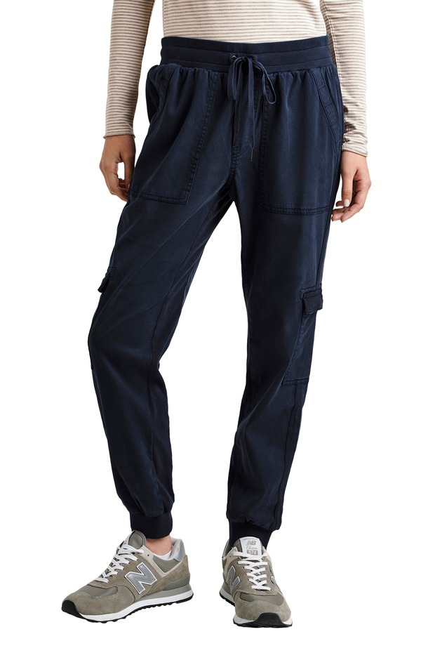 スプレンディット レディース ボトムス 心地好いズボン下 ドローコードウエスト ジョガーパンツ Splendid Jaclyn Drawstring Waist Joggers Navy 米国海軍