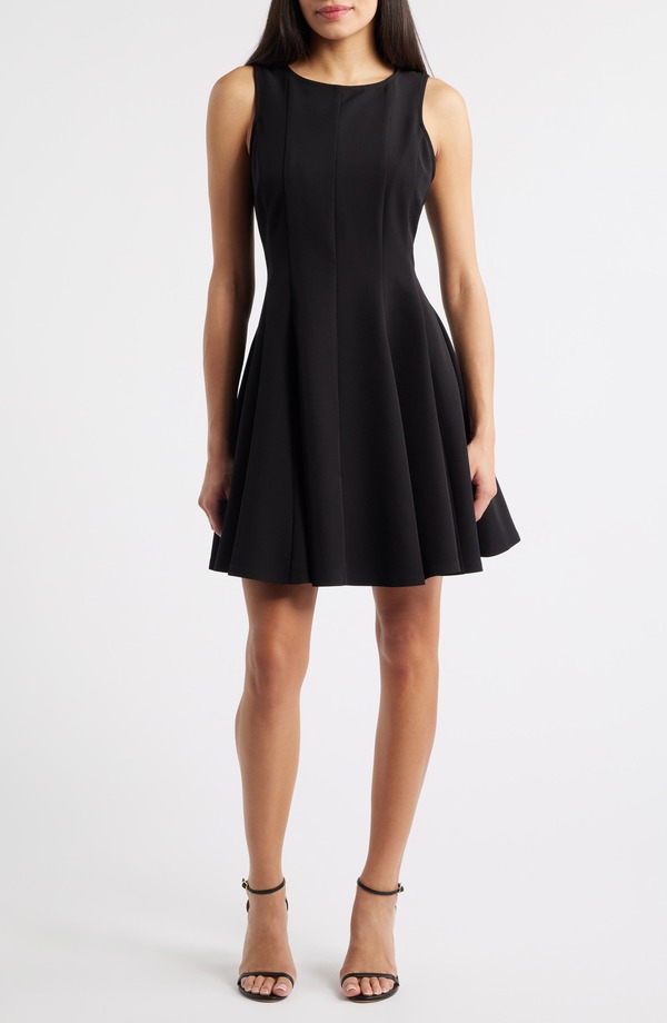 セセ レディース トップス ワンピース ミニ CeCe Skater Minidress Rich Black ブラック