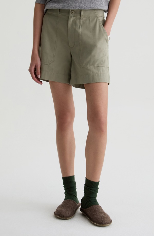 エージー レディース ボトムス ハーフパンツ・ショーツ ショートパンツ コットン AG Century Stretch Cotton Shortsulfur Spruce Green グリーン