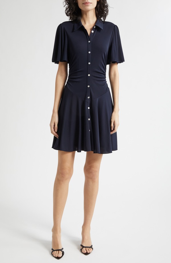 サンク セプト レディース トップス ワンピース ミニ Cinq Sept Siminidress Navy ネイビー