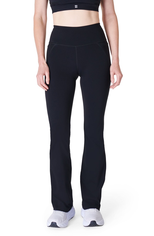 スウェッティベティ レディース ボトムス レギンス Sweaty Betty Power Workout Flare Leggings Black ブラック