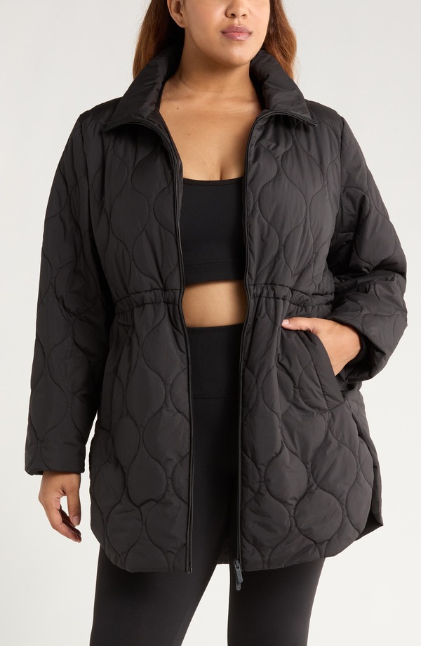 ゼラ レディース アウター ジャケット・ブルゾン キルティング Zella Skyline Quilted Jacket Black ブラック
