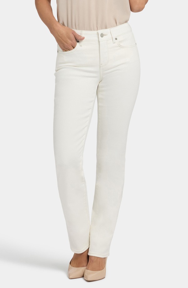 エヌワイディージェイ レディース ボトムス デニムパンツ ストレート ジーンズ NYDJ Marilyn Straight Leg Jeans Winter White ホワイト
