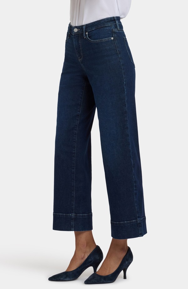 エヌワイディージェイ レディース ボトムス デニムパンツ ワイドレッグ アンクル ジーンズ NYDJ Teresankle Wide Leg Jeans Midnight Breeze