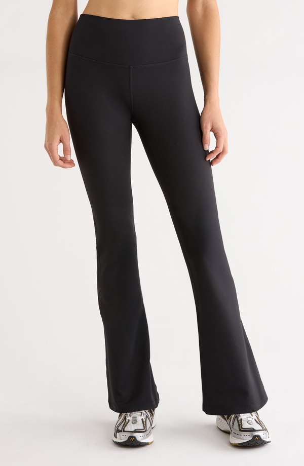 ゼラ レディース ボトムス 心地好いズボン下 レギンス Zella Live In Flare Leggings Black 黒いこと