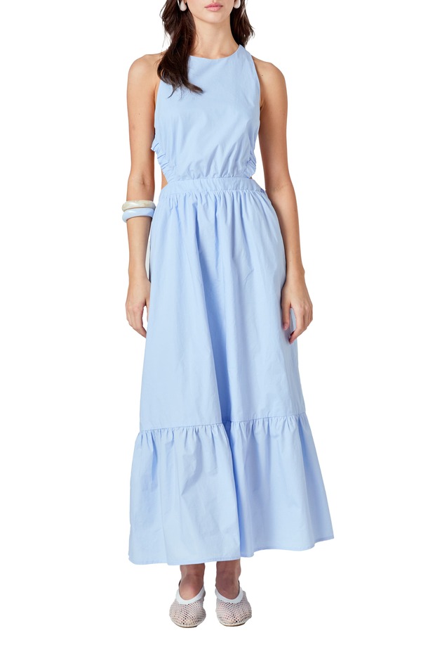 イングリッシュファクトリー レディース トップス ワンピース オープンバック English Factory Open Back Sundress Powder Blue ブルー 20,985円