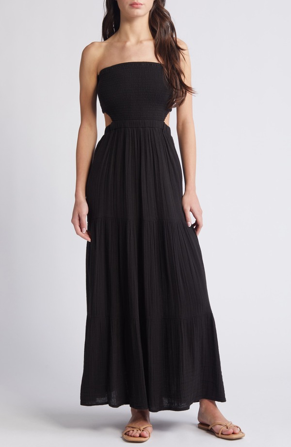 リップカール レディース トップス ワンピース カットアウト ストラップレス マキシ Rip Curl Premium Surf Strapless Cutout Maxi Dress Black ブラック|ReVida 店