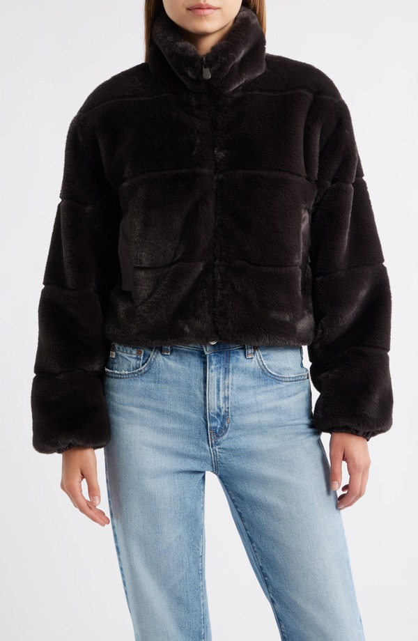 セイブ ザ ダック レディース アウター ジャケット・ブルゾン Save The Duck Yuki Reversible Jacket Brown Black ブラック|ReVida 店