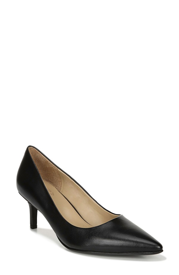 ナチュライザー レディース シューズ ヒール Naturalizer Everly Pump Black Leather ブラック