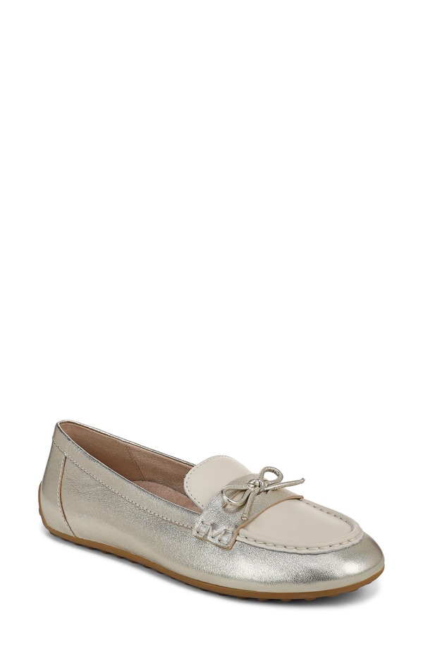 バイオニック レディース シューズ スリッポン・ローファー Vionic Taryn Driving Loafer Gold ゴールド