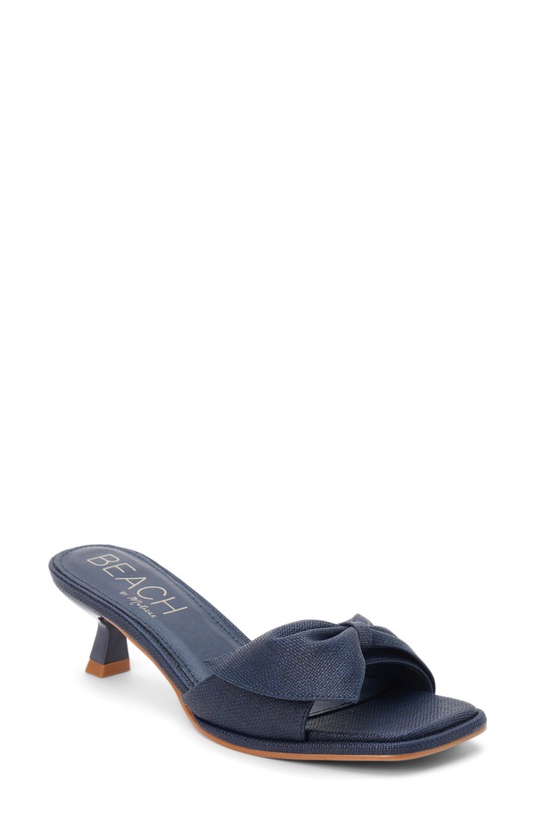 ココナッツバイマッテシィ レディース シューズ ヒール サンダル Coconuts by Matisse Pompano Kitten Heel Slide Sandal Navy ネイビー