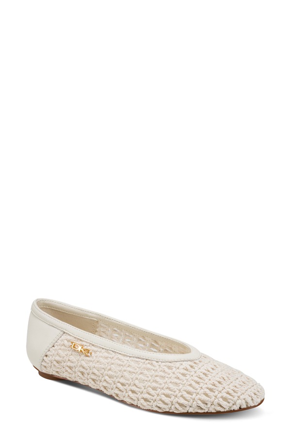 ダナ キャラン ニューヨーク州 レディース シューズ パンプス Donna Karanew York Avery Ballet Flat Ivory 象牙色