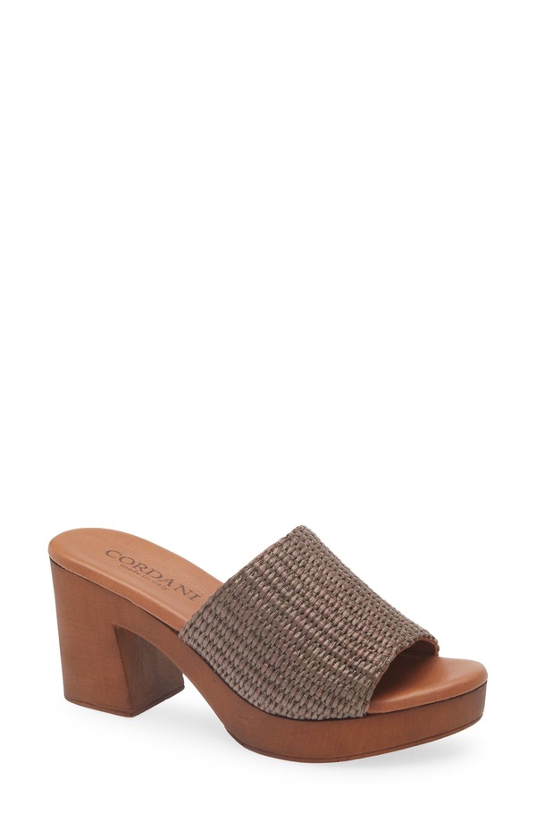 コルダーニ レディース シューズ ヒール プラットフォーム サンダル Cordani Waylin Platform Slide Sandal Cacao Raffia|ReVida 店