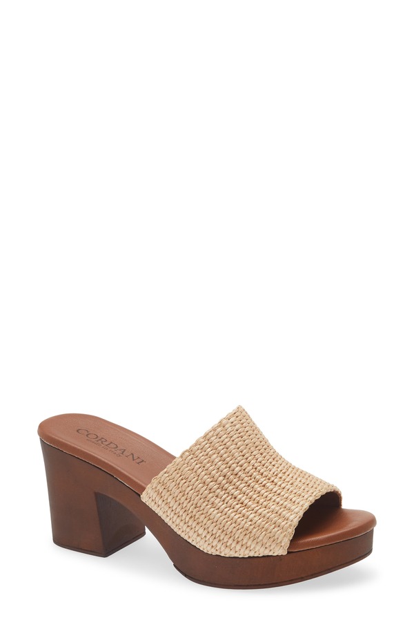 コルダーニ レディース シューズ 踵 プラットホーム サンダル Cordani Waylin Platform Slide Sandal Natural Raffia