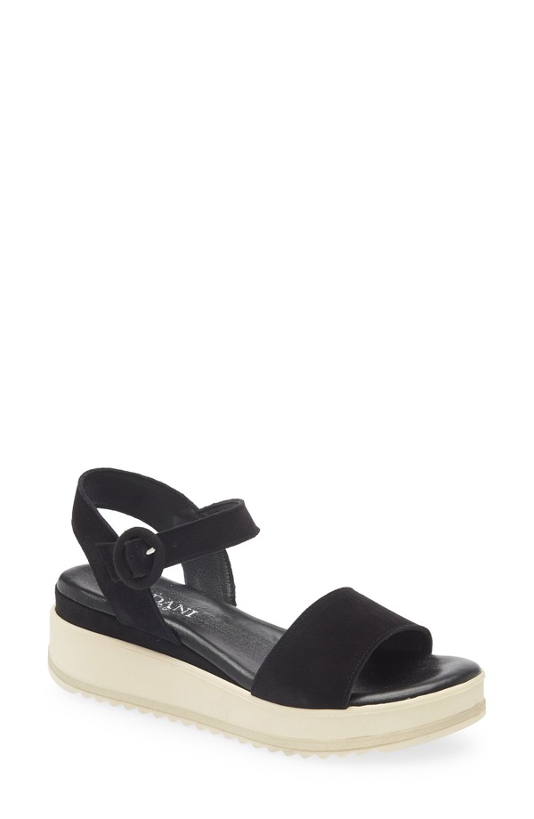 コルダーニ レディース シューズ 踵 プラットホーム サンダル アンクル Cordani Arielle Ankle Straplatform Wedge Sandal Black Suede 黒いこと