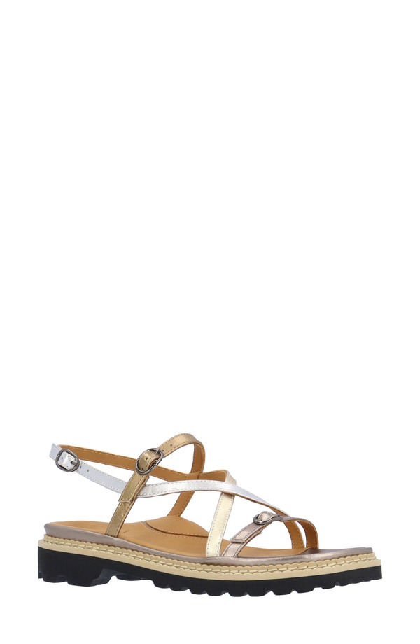 ラモールドピード レディース シューズ 踵 サンダル L\u0027Amour des Pieds Danilo Sandal Metallic メタリック