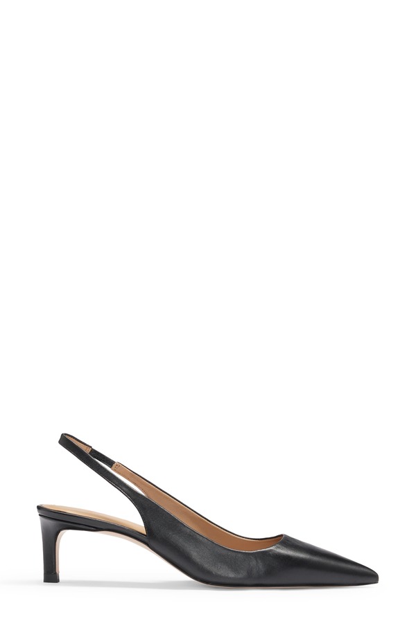 主任者 レディース シューズ 踵 BOSS Janet Slingback Pointed Toe Pump Black 黒いこと