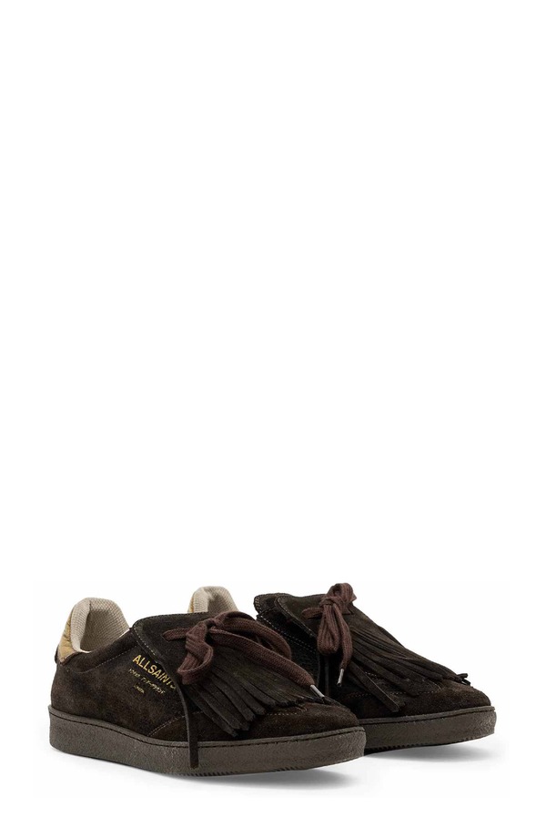 オールセインツ レディース シューズ スニーカー フリンジ AllSaints Thelma Fringe Sneaker Bitter Brown ブラウン|ReVida 店