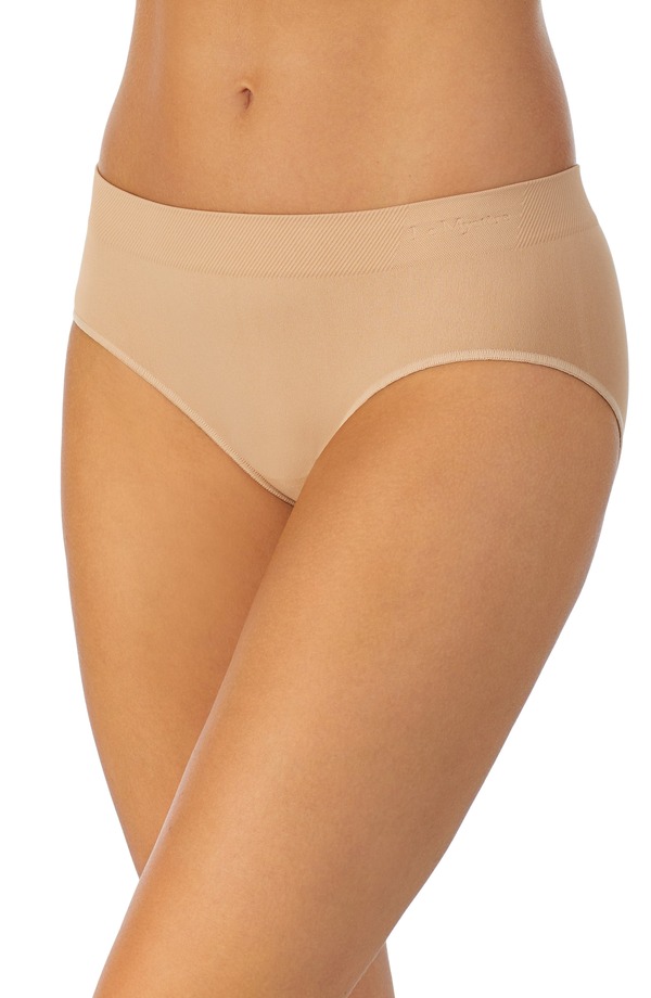 レミストレディース アンダー御召しもの ズボン下 Le Mystre Seamless Comfort Hipster Briefs Ivory/ Tan Print 象牙色