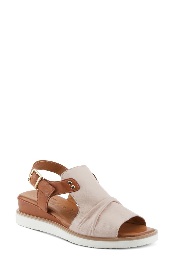 発条足取り レディース シューズ 踵 サンダル Spring Step Locals Wedge Sandal Blush Multi 毛はらい