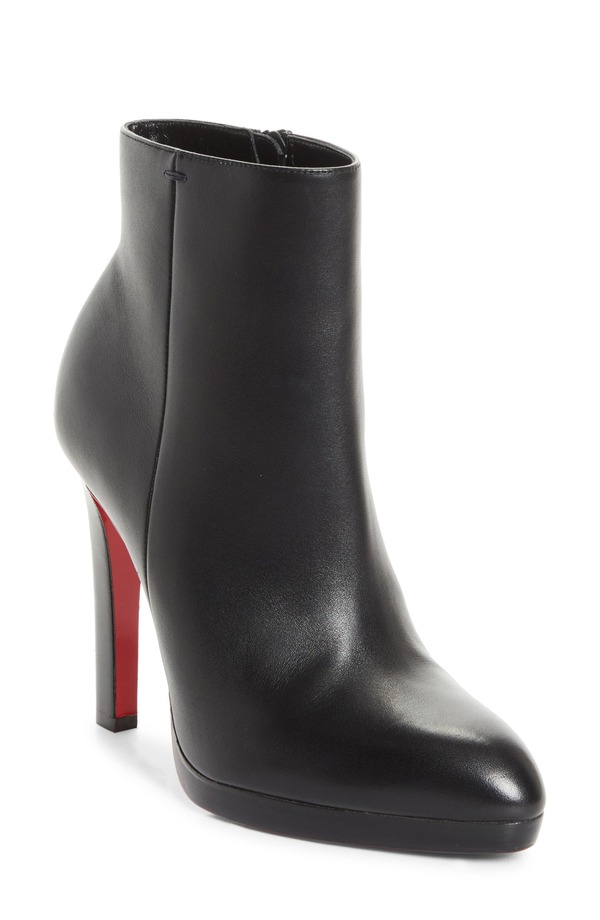 クリスチャン・ルブタン レディース シューズ ブーツ・レインブーツ Christian Louboutin Fannylove Bootie Black/ Black 黒いこと