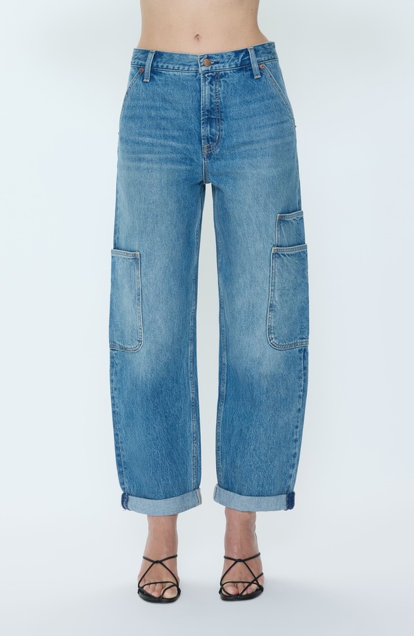 ピストーラ レディース ボトムス デニムパンツ ストレート アンクル ジーンズ Pistola Sonny Ankle Straight Leg Cargo Jeans Coastal Fade