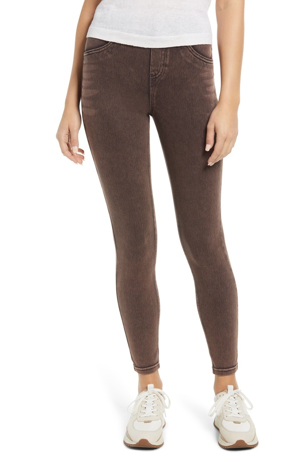 ヒュー レディース ボトムス デニムパンツ レギンス Hue Ultrasoft Denim Leggings Cinn Acid Wash デニム