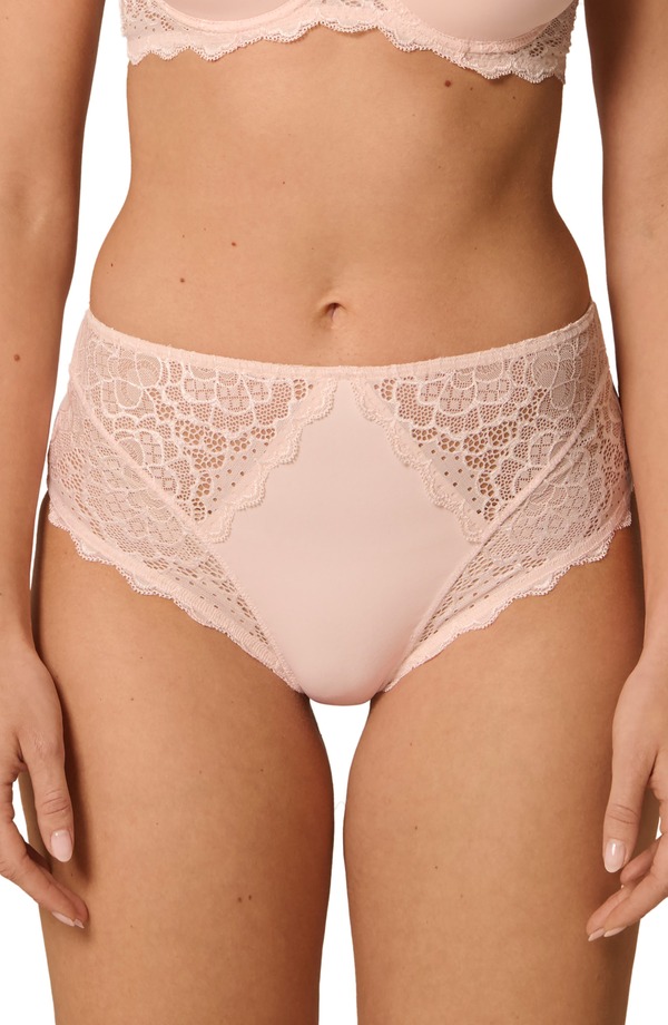 シモーヌペレール レディース アンダーお召しもの ズボン下 Simone Perele Caresse Retro Briefs Blush 毛はらい