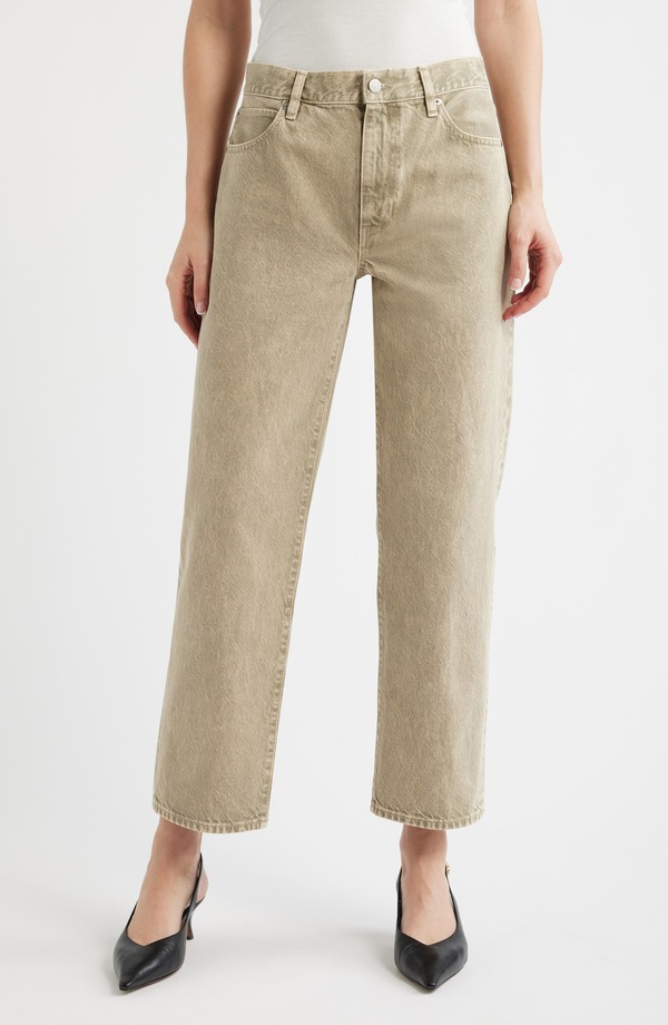 フレーム レディース ボトムス デニムパンツ ストレート ハイウエスト アンクル ジーンズ FRAME The Hang High Waist Ankle Straight Leg Jeans Tabby