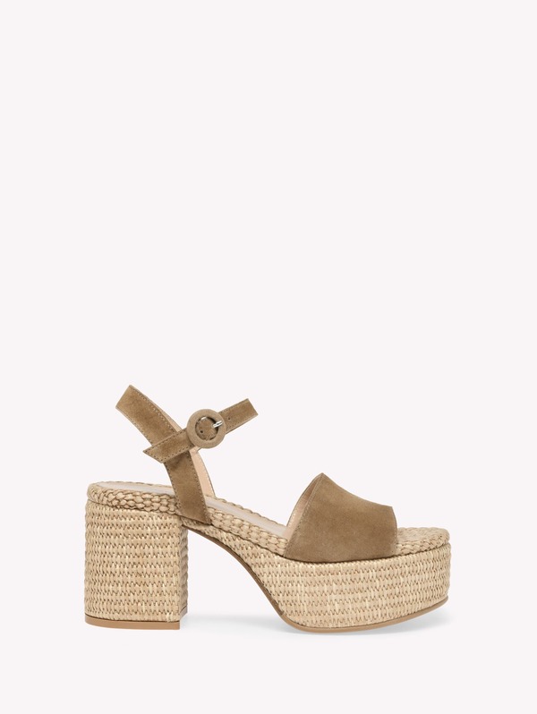 ジャンヴィト ロッシ レディース シューズ サンダル Gianvito Rossi Carol Sandals Camel Suede キャメル 160,900円