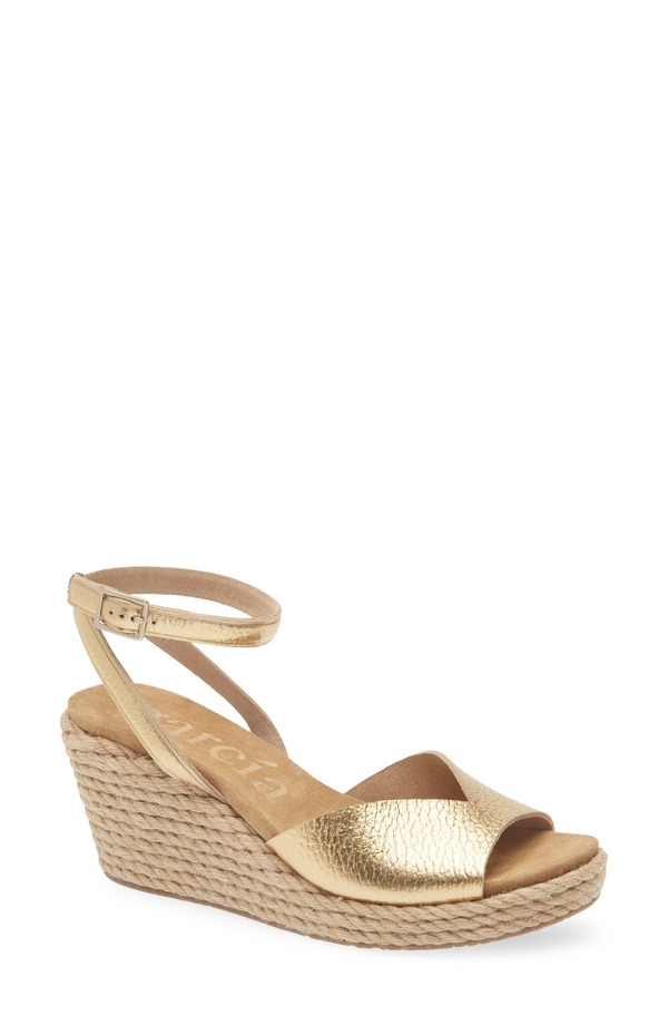ペドロガルシア レディース シューズ 踵 サンダル アンクル Pedro Garciafrankle Strap Sandal Gold Cervo ゴールド