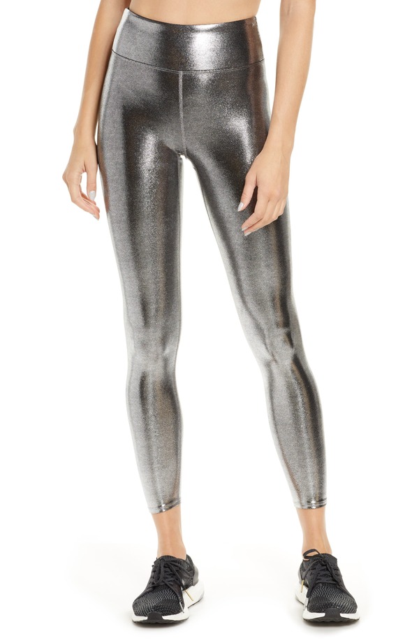 ヘロインスポーツ レディース ボトムス カジュアルパンツ ハイウエストール レギンス Heroine Sport Marvel Metallic High Waist Leggings Platinum メタリック 24,600円