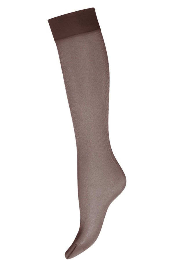 ウォルフォード レディース アンダーウェア 靴下 サテン Wolford Satin Touch Knee High Socks Nearly Black ブラック