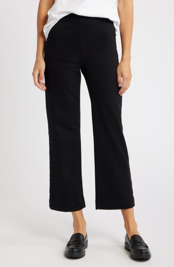 フランク ＆ アイリーン レディース ボトムス レギンス ワイドレッグ パンツ アンクル Frank & Eileen Westport Ankle Wide Leg Pants Black ブラック