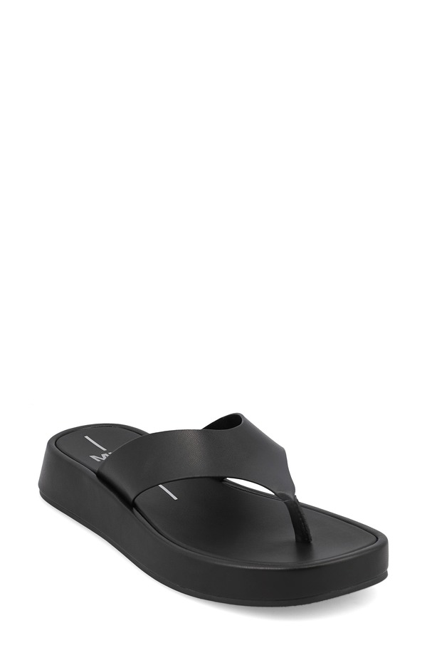 ミア レディース シューズ 踵 サンダル MIA Pamelia Wedge Sandal Black/ Black 黒いこと