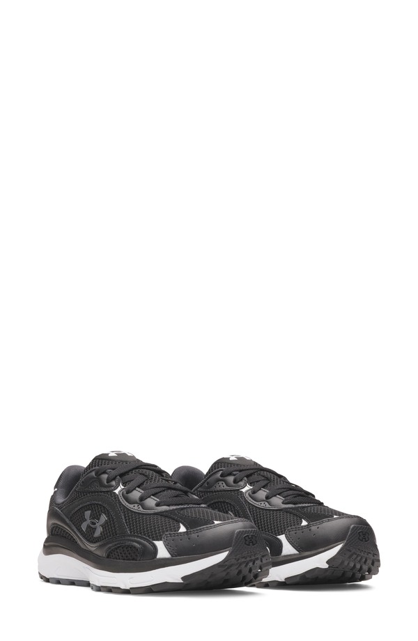 アンダーアーマー レディース シューズ スニーカー Under Armour UA Tech Runner Sneaker Black / Black / Castlerock ブラック｜ReVida 店