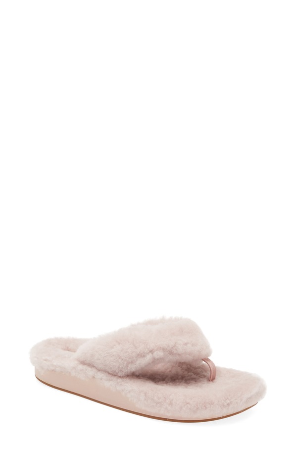 オルカイ レディース シューズ サンダル OluKai Kipea Heu Genuine Shearling Slide Sandal Pink Clay / Pink Clay ピンク