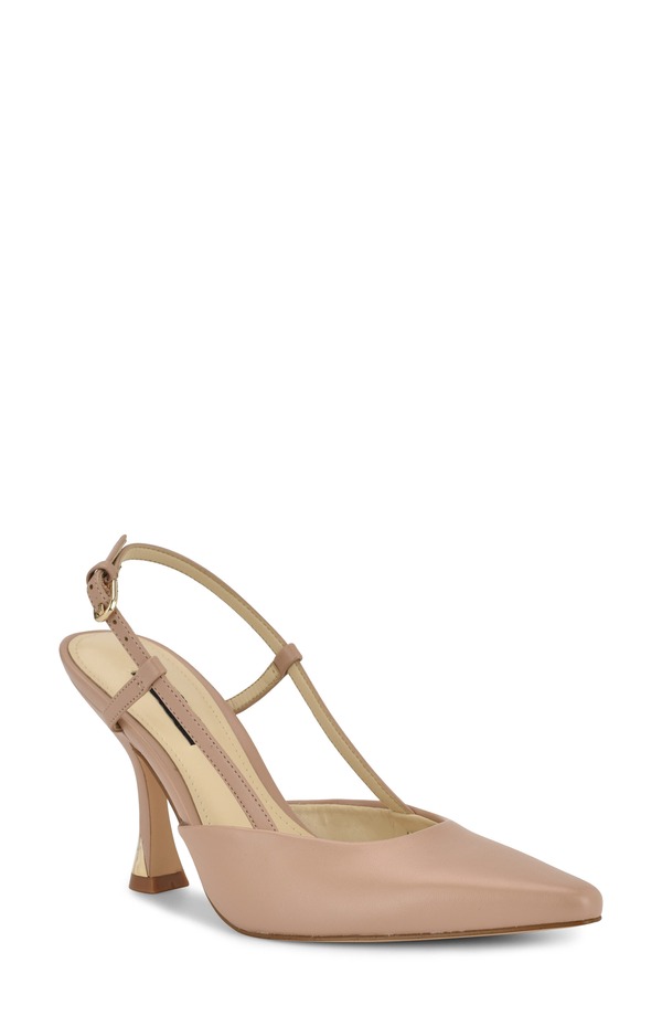 ナインウェスト レディース シューズ 踵 Nine West Vassa Pointed Toe Slingback Pump Light Natural