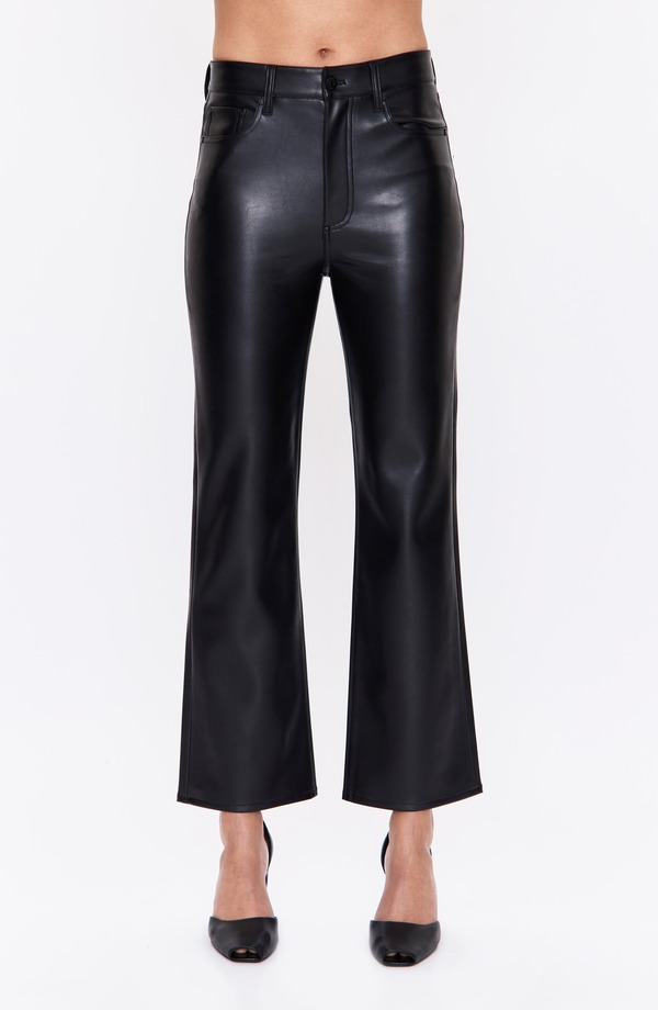 ピストーラ レディース ボトムス レギンス ブーツカット パンツ ブーツ レザー フェイクレザー Pistolally Faux Leather Bootcut Pants Onyx