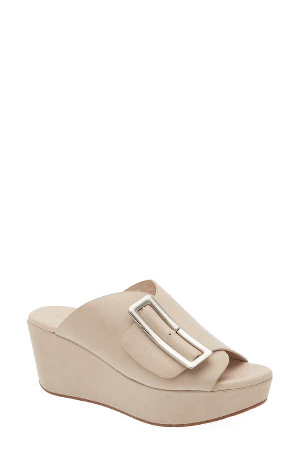 ショコラブルー レディース シューズ ヒール プラットフォーム サンダル Chocolat Blu Yasha Platform Wedge Sandal Off White Leather オフホワイト 41,470円