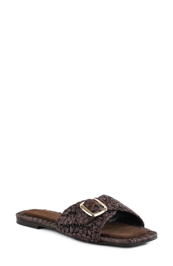 セイシェルズ レディース シューズ サンダル Seychelles Morning Brunch Woven Slide Sandal Chocolate チョコレート｜ReVida 店