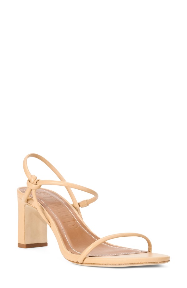 スタウド レディース シューズ 踵 サンダル アンクル STAUD Laurel Block Heel Ankle Strap Sandal Porcini