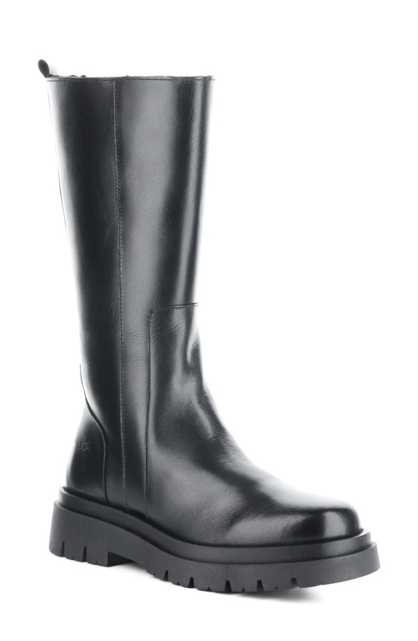 ボスアンドコー レディース シューズ ブーツ・レインブーツ プラットホームブーツ プラットホーム Bos. \u0026 Co. Marie Platform Boot Black Feel/ Murta Faux Fur 黒いこと